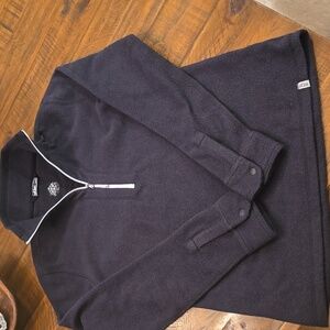 Stio women's small, soft heathered micro fleece. Snaps at cuffs for easy roll.